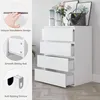 Comodà 60x40x80 cm - Comodà a cassetti per camera da letto Anteprima dell’immagine prodotto 5