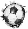 109 Wandtattoo Fussball Soccer - 750 x 750 mm Produktbild-Vorschau 1