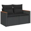 The Living Store 8-tlg. Garten-Sofagarnitur mit Kissen Produktbild-Vorschau 5