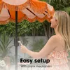 Mica Decorations Kim Parasol w paski z torbą transportową – Podgląd zdjęcia produktu 5