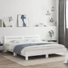 Rám postele s čelem a LED osvětlením bílý 180x200 cm Náhled obrázku produktu 2