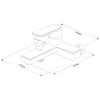 Mexen Mino R72 Badewannenset, Schwarz - 72413R72-70 Produktbild-Vorschau 3