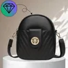 Borsa portacellulare in pelle nera, borsa a tracolla Anteprima dell’immagine prodotto 13