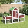 vidaXL králíkárna mocha 170x63x113 cm borovicový masiv Náhled obrázku produktu 2