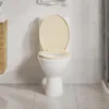 vidaXL Sedile per wc con chiusura morbida Beige Ovale Anteprima dell’immagine prodotto 5