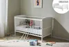 Babybett Kinderbett 70x140 cm mit Matratze Umbaubares Produktbild-Vorschau 1