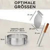 Lavur Tortenring Set 3-teilig 23-30 cm verstellbar inkl. Produktbild-Vorschau 4