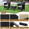 Outdoor furniture set on a lawn with a pool in the background. Produktbild-Vorschau