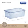 Lot de 12 boîtes de rangement transparentes bleues Rotho Voir les images du produit 3