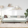 vidaXL Rohový rám postele s čelem světle šedý 90 cm x 200 Náhled obrázku produktu 3
