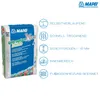 A bag of MAPEI Ultraplan Basic XTRA leveling compound with feature icons and text. Produktbild-Vorschau