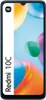 A product shot of a blue Xiaomi Redmi 10C smartphone with a colorful abstract background. Náhľad obrázku produktu