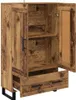 vidaXL Highboard old wood 69,5 x 31 x 115 cm materiál na Náhled obrázku produktu 4