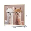 Kobolo 3D Wandbild Leinwand ALPAKA DUO mit Kunstfell 60x60 Produktbild-Vorschau 3