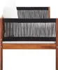 vidaXL Gartensofa 2-Sitzer Massivholz Akazie Produktbild-Vorschau 2