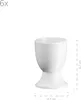 A single white egg cup is shown on a white background with dimensions indicated. Produktbild-Vorschau