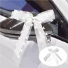 20x Autoschleifen Hochzeit mit Herz Spitze Autoschmuck Produktbild-Vorschau 2