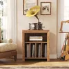 A vintage-style room with a gramophone on a wooden stand, a chair, and a violin on a music stand. Produktbild-Vorschau