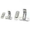 Four stainless steel door latches of different sizes are displayed on a white background. Produktbild-Vorschau