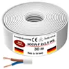 30m Kunststoffschlauchleitung H05VV-F 2x1,5 Weiß Flexible Produktbild-Vorschau 4