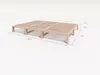 Gigapur G56 Massivholz-Bett 260x200 cm – Kiefer Natur Produktbild-Vorschau 6