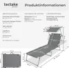 TecTake 403786, Grau, Polyester, Stahl, 6 kg Produktbild-Vorschau 5