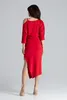 Lenitif Midikleid für Frauen Belalon K479 rot XL Produktbild-Vorschau 4