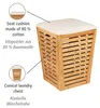 Coffre à linge Bambusa avec assise rembourrée Voir les images du produit 2