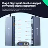 Siltcon® 14-in-1 USB C Hub - 2x HDMI 4K, VGA, RJ45, USB C Productafbeelding-voorbeeld 4