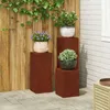 vidaXL Pflanzenständer 3 pcs Rostig Wetterfeststahl Produktbild-Vorschau 1