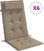 vidaXL Cuscini per schienale alto 6 pezzi. Tessuto Oxford Anteprima dell’immagine prodotto 1