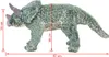 A plush toy dinosaur with measurement indicators. Produktbild-Vorschau