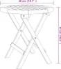 vidaXL Gartentisch Klappbar Weiß Ø 46 cm Massivholz Akazie Produktbild-Vorschau 7