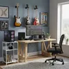 Relaxdays Stolek na gramofon, 3 police, přepážky, rozměry: Náhled obrázku produktu 2