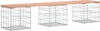 vidaXL Banc de jardin en gabions 203x44x42 cm bois massif Voir les images du produit 1