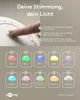 2er-Set LED-Solar-Dekoleuchte Stein, 24 cm, Größe M, RGBW Produktbild-Vorschau 7