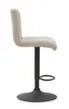 2er Set Barhocker Bistrohocker Erika - Bezug Webstoff Beige Produktbild-Vorschau 4