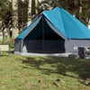 vidaXL Tipi tente familiale 8 personnes bleu imperméable Voir les images du produit 3