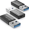 deleyCON USB C auf USB Adapter [3 Stück] C Buchse auf A Produktbild-Vorschau 1