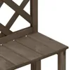 vidaXL Kvetinové schody s mriežkou sivé 70x42x115cm Masívne Náhľad obrázku produktu 4