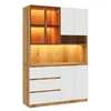 Armadietti da cucina Flieks con illuminazione a LED, 3 Anteprima dell’immagine prodotto 9