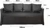 Cuscini per divano da giardino-Antracite|Seduta 180x60x7, Anteprima dell’immagine prodotto 2