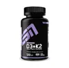 A black bottle of ESN Vitamin D3+K2 supplements against a white background. Produktbild-Vorschau