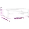 vidaXL Monitorständer Betongrau 42x24x13 cm Holzwerkstoff Produktbild-Vorschau 13
