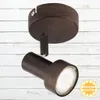 LED Spot Wandleuchte, Ø 8 cm, 3 W, Kupfer, Briloner Produktbild-Vorschau 2