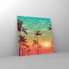 Bilder auf glas - Horizont Küste Kokosnuss Himmel - 40x40cm Produktbild-Vorschau 4