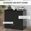 Komoda HOMCOM s 2 zásuvkami a 2 dvířky do obývacího pokoje Náhled obrázku produktu 5