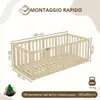 Crazy Pine Letto per Bambini 90x180 cm – Letto Montessori Anteprima dell’immagine prodotto 3