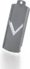 A gray mandoline slicer attachment with a V-shaped blade. Anteprima dell’immagine prodotto
