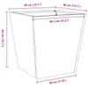 Plantenbank 40x40x40 cm roestvrij staal Productafbeelding-voorbeeld 8